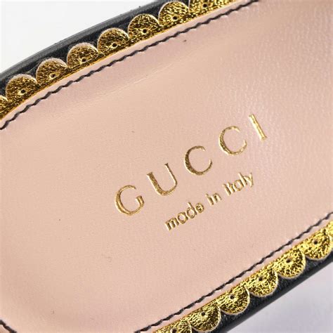 gucci embellished bee slide sandals|Gucci slide sandals.